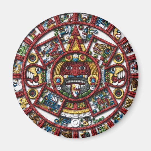 Aztec Calendar Magneet (Voorkant)