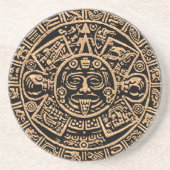 Aztec Calendar Sandstone Onderzetter (Voorkant)