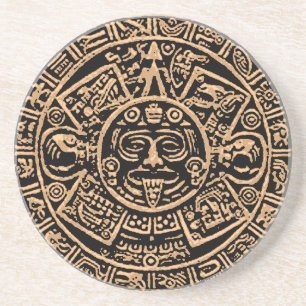 Aztec Calendar Sandstone Onderzetter