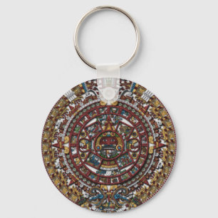 Aztec Calendar Sleutelhanger
