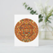 Aztec Calendar Stone of Sun Stone of Mexico. Briefkaart (Staand voorkant)