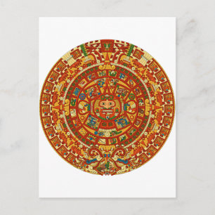 Aztec Calendar Stone of Sun Stone of Mexico. Briefkaart