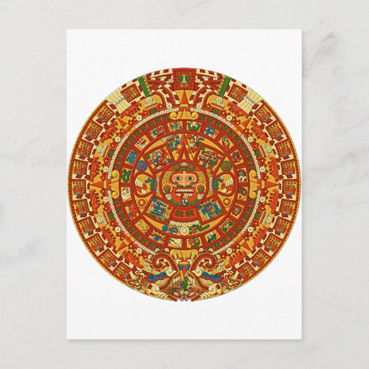 Aztec Calendar Stone of Sun Stone of Mexico. Briefkaart (Voorkant)