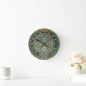 Aztec Calendar Wall Clock Ronde Klok (Huis)