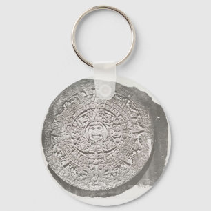 Aztec Calender 1862 Mayan Calendar-aanpassing Sleutelhanger