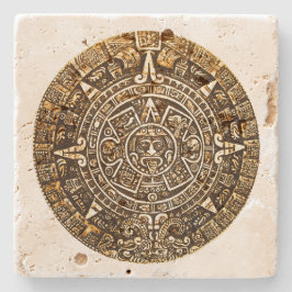 Aztec Calender Stone Onderzetter