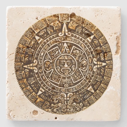 Aztec Calender Stone Onderzetter (Voorkant)