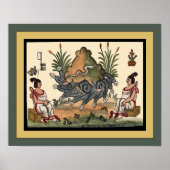 Aztec-ceremonies ~ Archeology ~ Tovar Codex ~ * ~ Poster (Voorkant)