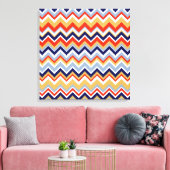 Aztec Chevron #11 in VictoriaShaylee Canvas Afdruk (Insitu (Woonkamer))