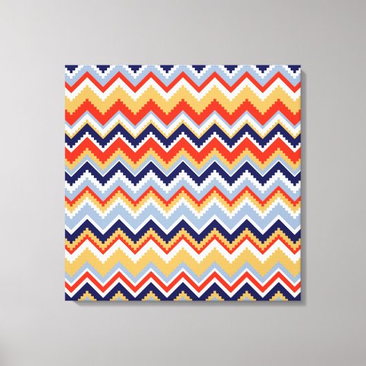 Aztec Chevron #11 in VictoriaShaylee Canvas Afdruk (Voorkant)