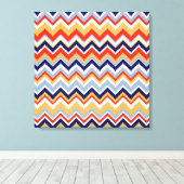 Aztec Chevron #11 in VictoriaShaylee Canvas Afdruk (Insitu (Houten vloer))