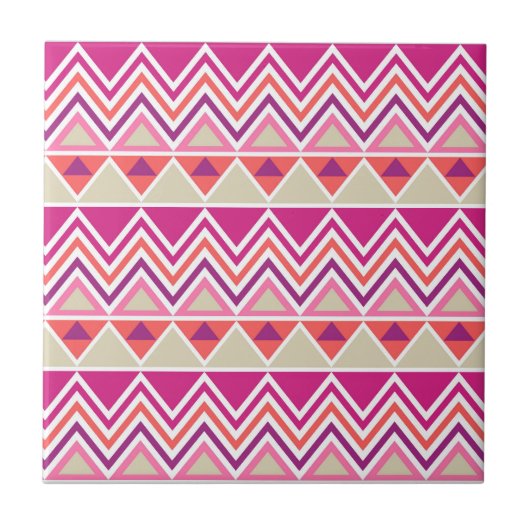 Aztec Chevron #12 @ VictoriaShaylee Tegeltje (Voorkant)