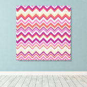 Aztec Chevron #1 in VictoriaShaylee Canvas Afdruk (Insitu (Houten vloer))