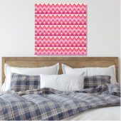 Aztec Chevron #2 in VictoriaShaylee Canvas Afdruk (Insitu (Slaapkamer))