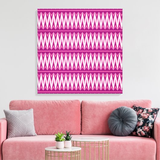 Aztec Chevron #4 in VictoriaShaylee Canvas Afdruk (Insitu (Woonkamer))
