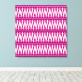 Aztec Chevron #4 in VictoriaShaylee Canvas Afdruk (Insitu (Houten vloer))