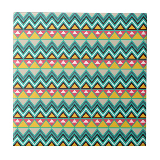Aztec Chevron #6 @ VictoriaShaylee Tegeltje (Voorkant)