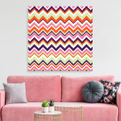 Aztec Chevron #7 in VictoriaShaylee Canvas Afdruk (Insitu (Woonkamer))