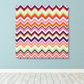 Aztec Chevron #7 in VictoriaShaylee Canvas Afdruk (Insitu (Houten vloer))
