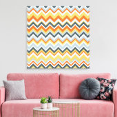 Aztec Chevron #9 in VictoriaShaylee Canvas Afdruk (Insitu (Woonkamer))