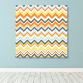 Aztec Chevron #9 in VictoriaShaylee Canvas Afdruk (Insitu (Houten vloer))