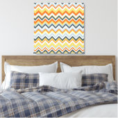 Aztec Chevron #9 in VictoriaShaylee Canvas Afdruk (Insitu (Slaapkamer))