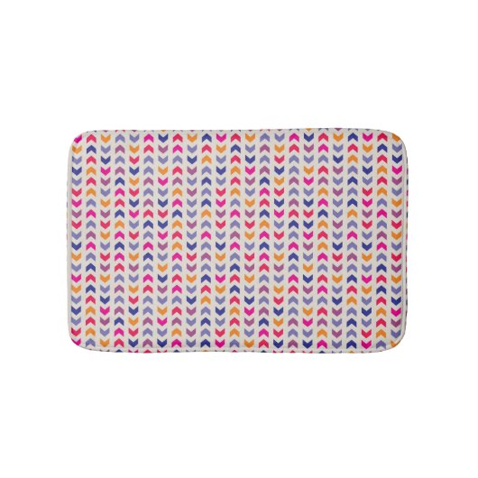 Aztec Chevron kleurig patroon Badmat (Voorkant)
