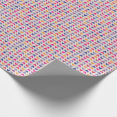 Aztec Chevron kleurig patroon Cadeaupapier (Hoek)