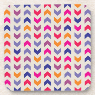 Aztec Chevron kleurig patroon Drankjes Onderzetter