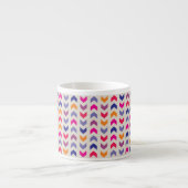 Aztec Chevron kleurig patroon Espresso Kop (Voorkant)