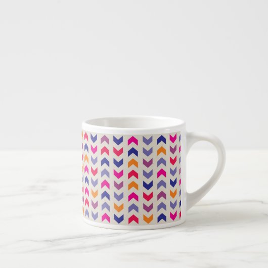Aztec Chevron kleurig patroon Espresso Kop (Rechts)