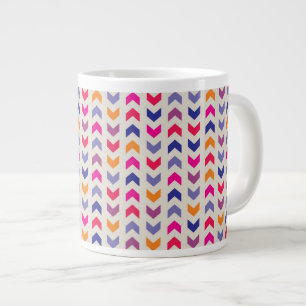 Aztec Chevron kleurig patroon Grote Koffiekop