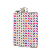 Aztec Chevron kleurig patroon Heupfles (Links)