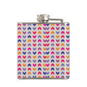 Aztec Chevron kleurig patroon Heupfles (Achterkant)