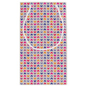 Aztec Chevron kleurig patroon Klein Cadeauzakje (Achterkant)