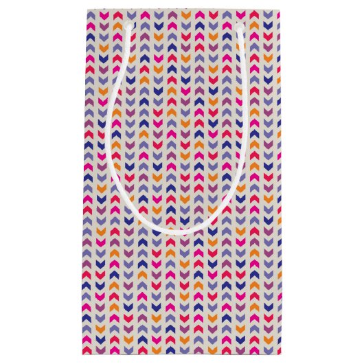 Aztec Chevron kleurig patroon Klein Cadeauzakje (Voorkant)
