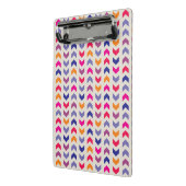 Aztec Chevron kleurig patroon Mini Klembord (Angled2)