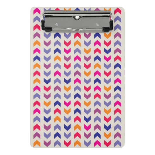Aztec Chevron kleurig patroon Mini Klembord (Voorkant)