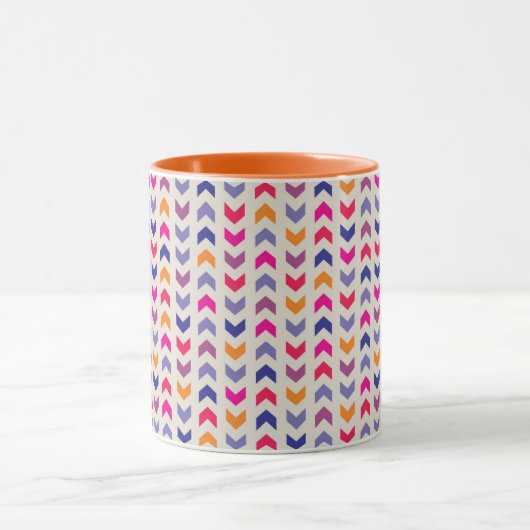 Aztec Chevron kleurig patroon Mok (Midden)