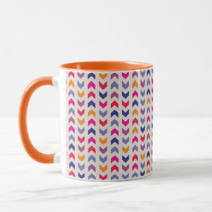 Aztec Chevron kleurig patroon Mok