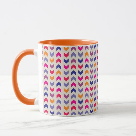 Aztec Chevron kleurig patroon Mok (Links)