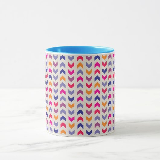 Aztec Chevron kleurig patroon Mok (Midden)