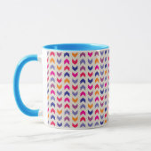 Aztec Chevron kleurig patroon Mok (Links)