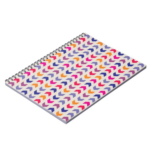 Aztec Chevron kleurig patroon Notitieboek (Linkerzijde)