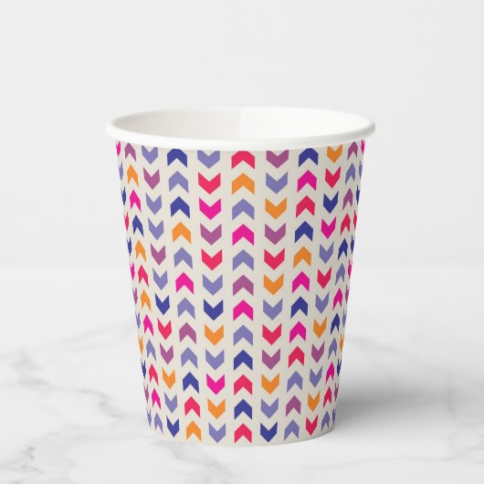 Aztec Chevron kleurig patroon Papieren Bekers (Links)