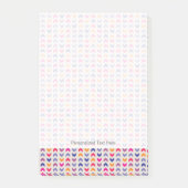 Aztec Chevron kleurig patroon Post-it® Notes (Voorkant)