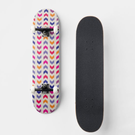 Aztec Chevron kleurig patroon Skateboard (Voorkant)