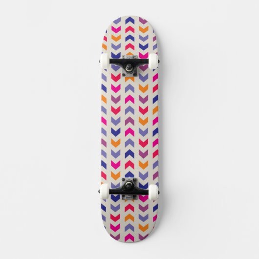 Aztec Chevron kleurig patroon Skateboard (Voorkant)