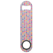 Aztec Chevron kleurig patroon Speed Flessenopener (Achterkant)