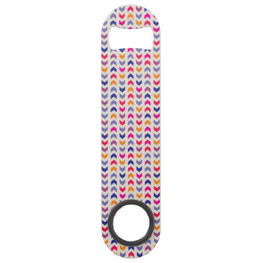 Aztec Chevron kleurig patroon Speed Flessenopener (Achterkant)